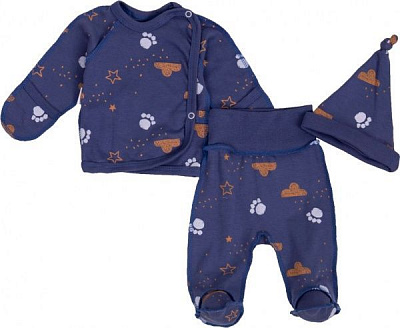Комплект детской одежды Маленькие люди 3201-110 темно-синий р.50 