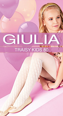 Колготки для девочек Giulia 80 (4) TRAISY р.92-98 белый 
