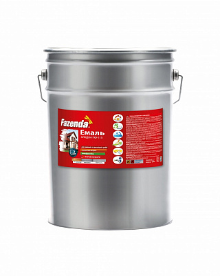 Эмаль алкидная Fazenda ПФ-115 серый глянец 12кг
