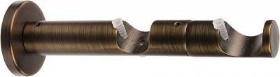 Держатель для карниза Gardinia Windsor двойной наборной d25/20 мм бронзовый 