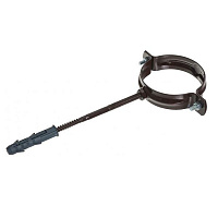 Кронштейн труби металевий Сяйво L=160 мм D=85 мм коричневий 