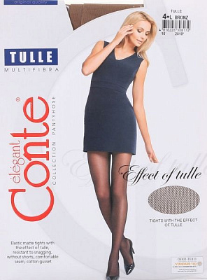 Колготки жіночі Conte Tulle 30 den р. 4 бронзовий 1 шт.