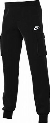 Брюки Nike K NSW CLUB FLC CRGO PNT LBR FD3012-010 р. M черный
