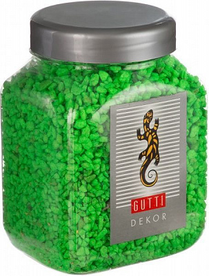 Песок декоративный Gutti Fluogreen 2.0-3.0 800 гр.