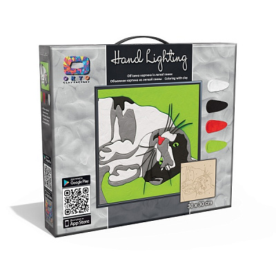 Картина з легкого пластиліну Moon Light Clay mini Кот 30х30 см 70084