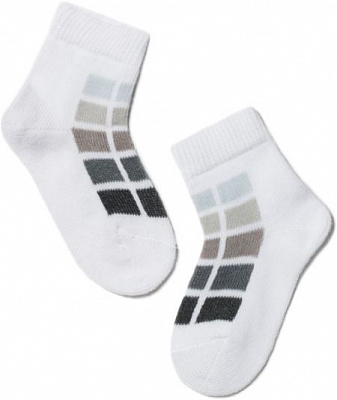 Шкарпетки дитячі Conte-Kids TIP-TOP 217 р.8 біло-сірий