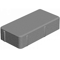 Тротуарная плитка Золотой Мандарин Кирпич серый 200х100х40 мм