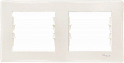 Рамка двомісна Schneider Electric Sedna горизонтальна кремовий SDN5800323