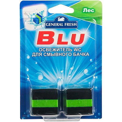 Таблетки для сливного бачка General Fresh Blue Лес 2 шт