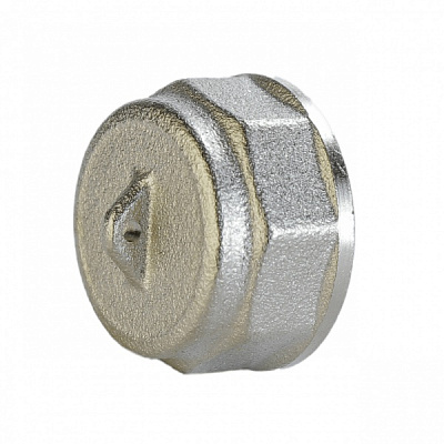 Заглушка ВН VA 1/2 никелированная с контровочными отверстиями