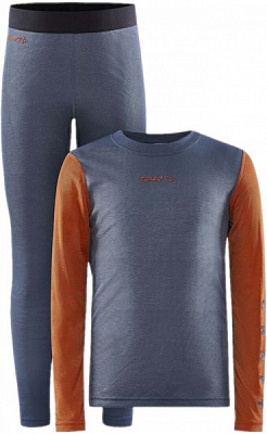 Комплект термобілизни Craft CORE WARM BASELAYER SET 1909712-362580 р.110/116 синій