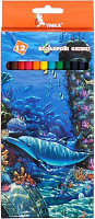 Карандаши цветные Подводный мир 12 цветов ЦК42-10 Умка