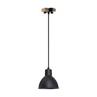 Підвіс Светкомплект Wooden SP 1620 1x40 Вт E27 чорний матовий 