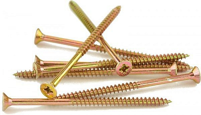 Шуруп універсальний потайна головка ЦЖ 5x90 мм жовтий цинк вага Expert Fix