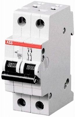 Автоматичний вимикач  ABB SH202-С16 2Р 16 А С 2CDS212001R0164