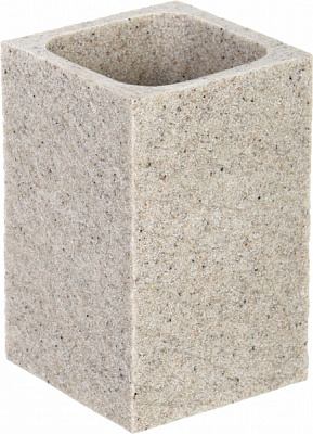 Стакан для зубных щеток Luna Rock бежевый