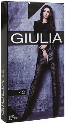 Колготки Giulia Rio nero 150 den р. 4 чорний 1 пар