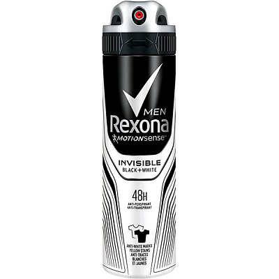 Антиперспірант для чоловіків Rexona Невидимий на чорному та білому 150 мл