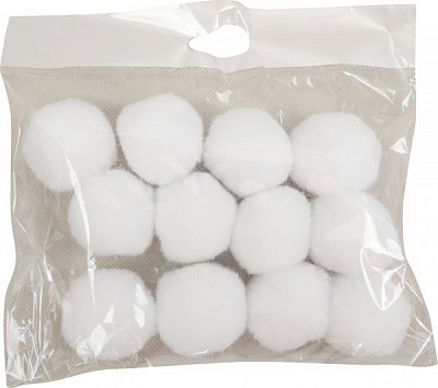 Декорация новогодняя Снежки в наборе д.3,5 см EPI-RS1A768-3.5 