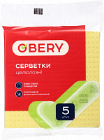 Салфетки целлюлозные OBERY хозяйственные 5 шт./уп.