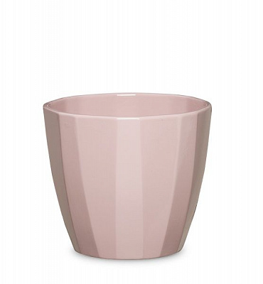 Кашпо керамическое Scheurich Elegance круглый 0,637 л нежно-розовый 
