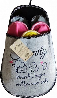 Набір капців La Nuit для гостей 5 пар р.one size різнокольоровий Family