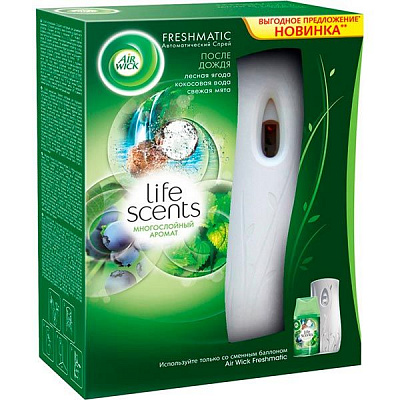 Автоматический освежитель воздуха Air Wick Life scents После дождя белый 250 мл