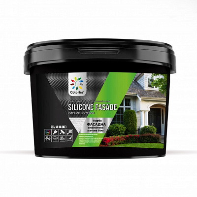 Краска фасадная силиконовая COLORINA Silicone Fasade мат белый 3,5кг 