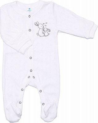 Комбинезон детский унисекс Minikin р.56 молочный 21230556 