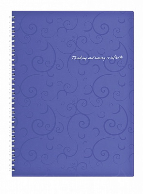 Тетрадь на пружине Barocco А4 80 лист. фиолетовый BM.2446-607 Buromax