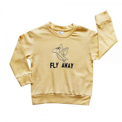 Толстовка унисекс Colibri р.98 бежевый B4008 