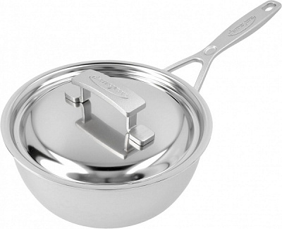 Сотейник конічний 20 см із кришкою 2 л Silvinox Industry 5 40850-679-0 Demeyere