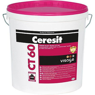 Декоративная штукатурка камешковая Ceresit СТ 60 1,5 мм 25 кг