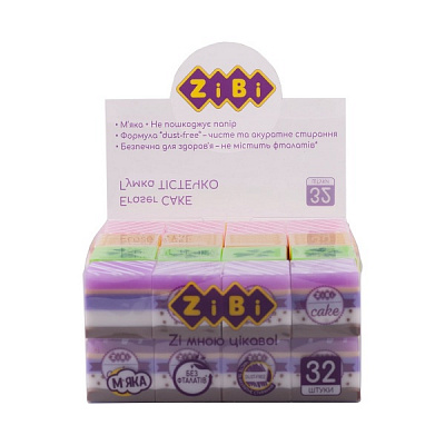 Ластик для карандашей KIDS Line Cake 25x25x24 мм ZB.5421 ZiBi