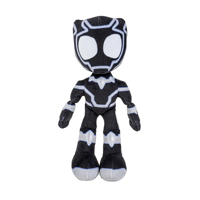 М'яка іграшка Spidey Little Plush Чорна Пантера (Black Panther) 20 см чорний із білим SNF0083