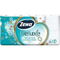 Туалетний папір Zewa Deluxe Pure тришаровий 8 шт.
