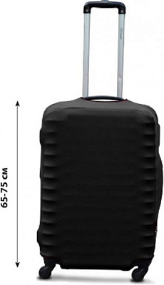 Чохол для валізи Coverbag дайвінг L чорний