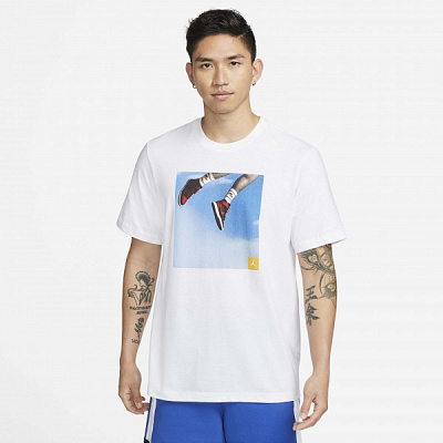 Футболка Jordan M J JMPMN PHOTO SS CREW DA9894-100 р.M белый