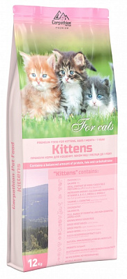 Корм сухий для кошенят від 1 місяця до 1 року Carpathian Pet Food Kittens 12 кг