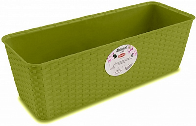 Ящик балконний Stefanplast Natural прямокутний 9,2 л світло-зелений