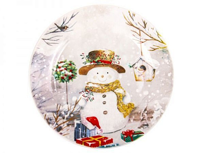Тарілка сервірувальна Сніговик 21 см 358-998 Lefard