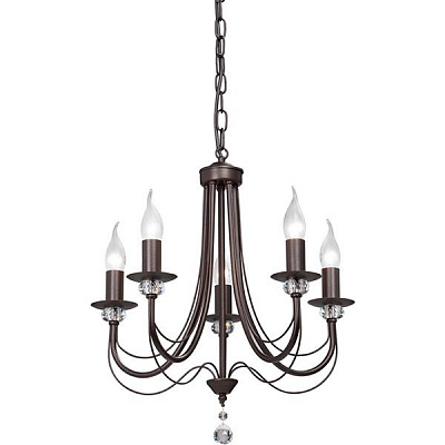 Люстра VITALUCE 5x60 Вт E14 чорний V1798-8/5