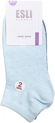 Комплект шкарпеток ESLI CLASSIC 2 пари 14С-116СПЕ р. 23 бірюзовий 2 шт.