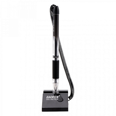 Ручка гелевая Baoke настольная 0.5 мм с грипом черная (NO850-black) 