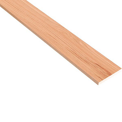 Доборная планка шпонированная 2050x100x10 мм светлый дуб