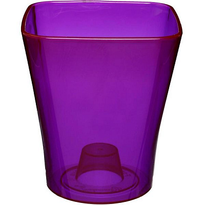 Кашпо для орхідей Квадро хамелеон квадратний 2,8л фіолетовий