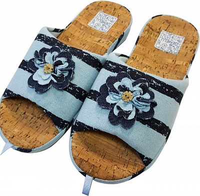 Капці домашні Gemelli Ванда р. 38 блакитний