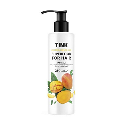 Бальзам Tink Superfood for hair Манго и жидкий шелк для поврежденных волос 250 мл
