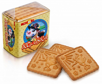 Печенье сахарное ХБФ Коровка вкус топленого молока 55 г 