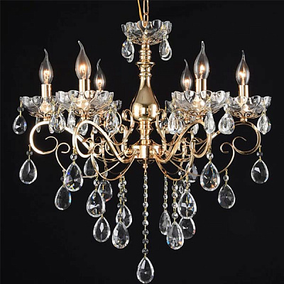 Люстра підвісна Victoria Lighting Golden/SP6 6x40 Вт E14 золото